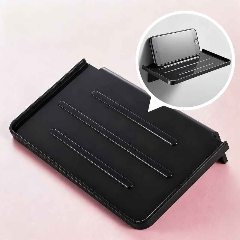 Shelf bathroom without drilling, ABS plastic