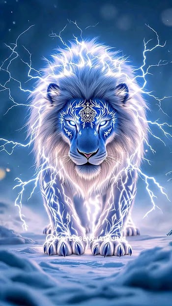 White Lion Art Picture