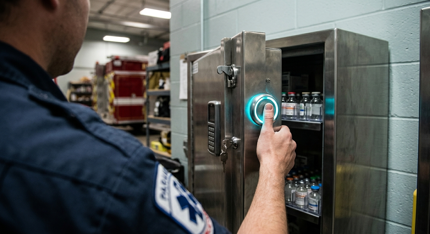 Biometric Machine: Iowa Medics Get $16,510 Drug Lock