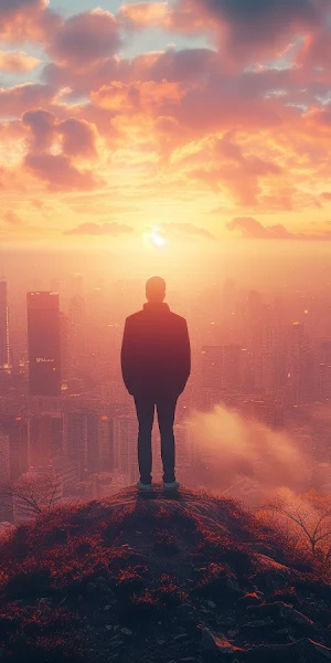 Ai Art, Clouds, Illustration, Evening, Viewpoint 5K Wallpaper Background