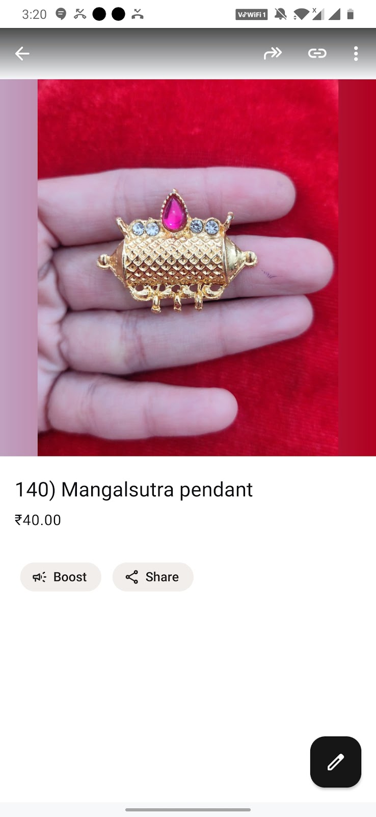 Small Thushi Pendent U