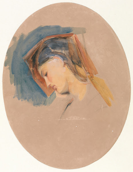 Head of a Young Woman between 1838 and 1840