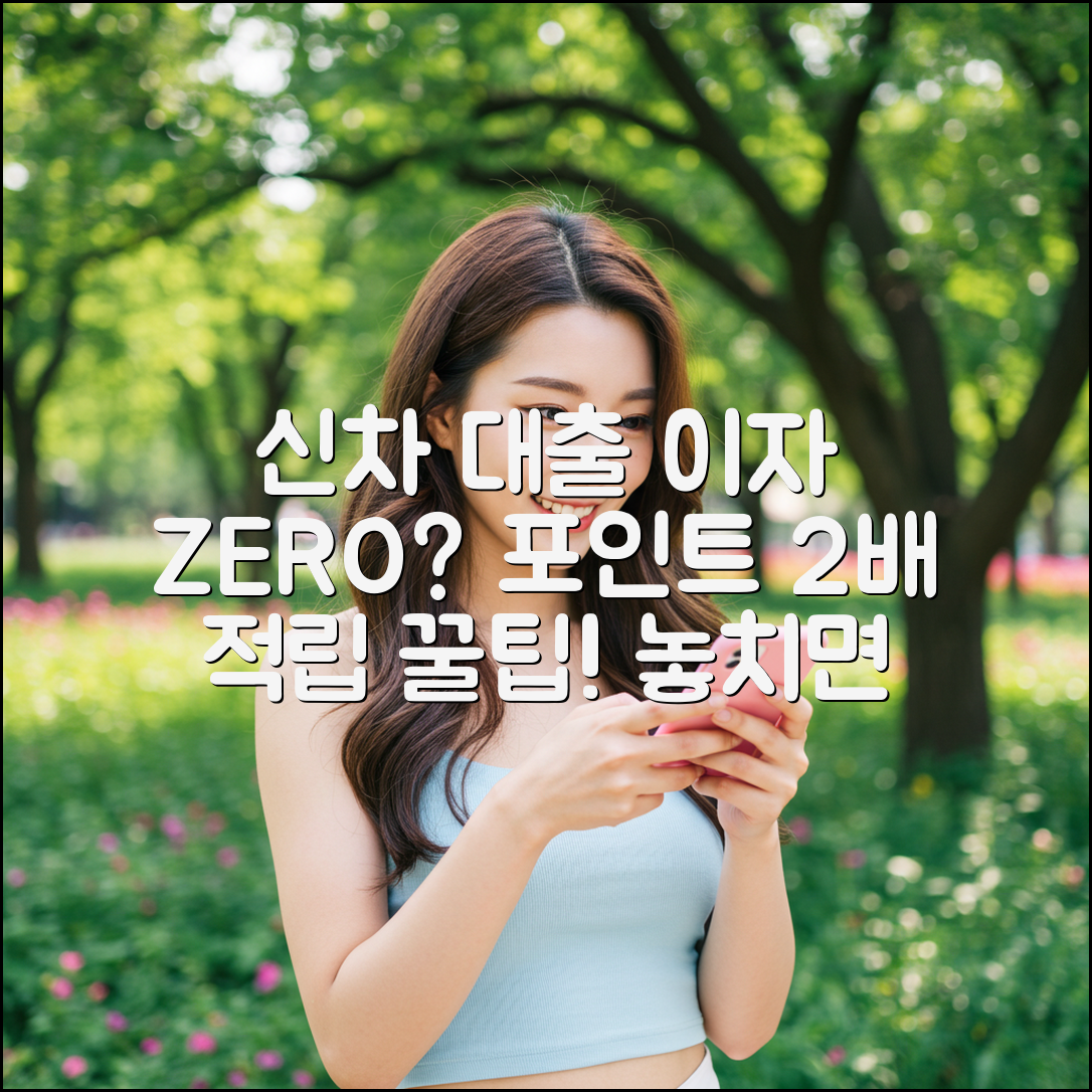 신차 대출 이자, 포인트 2배 적립 꿀팁 5가지