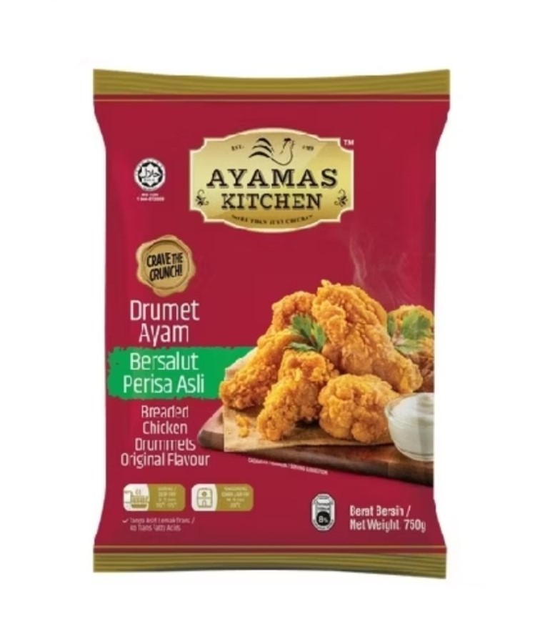 Ayamas Kitchen Breaded Chicken Drummets Original 750G