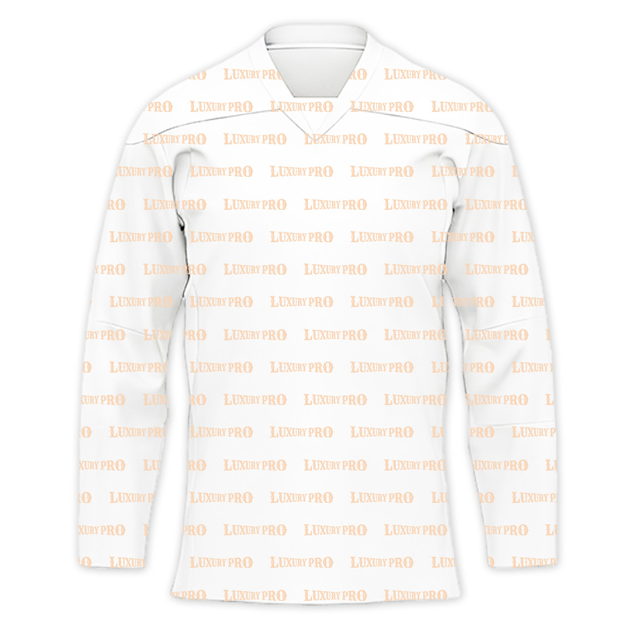 AOP Long-sleeved V-neck jersey