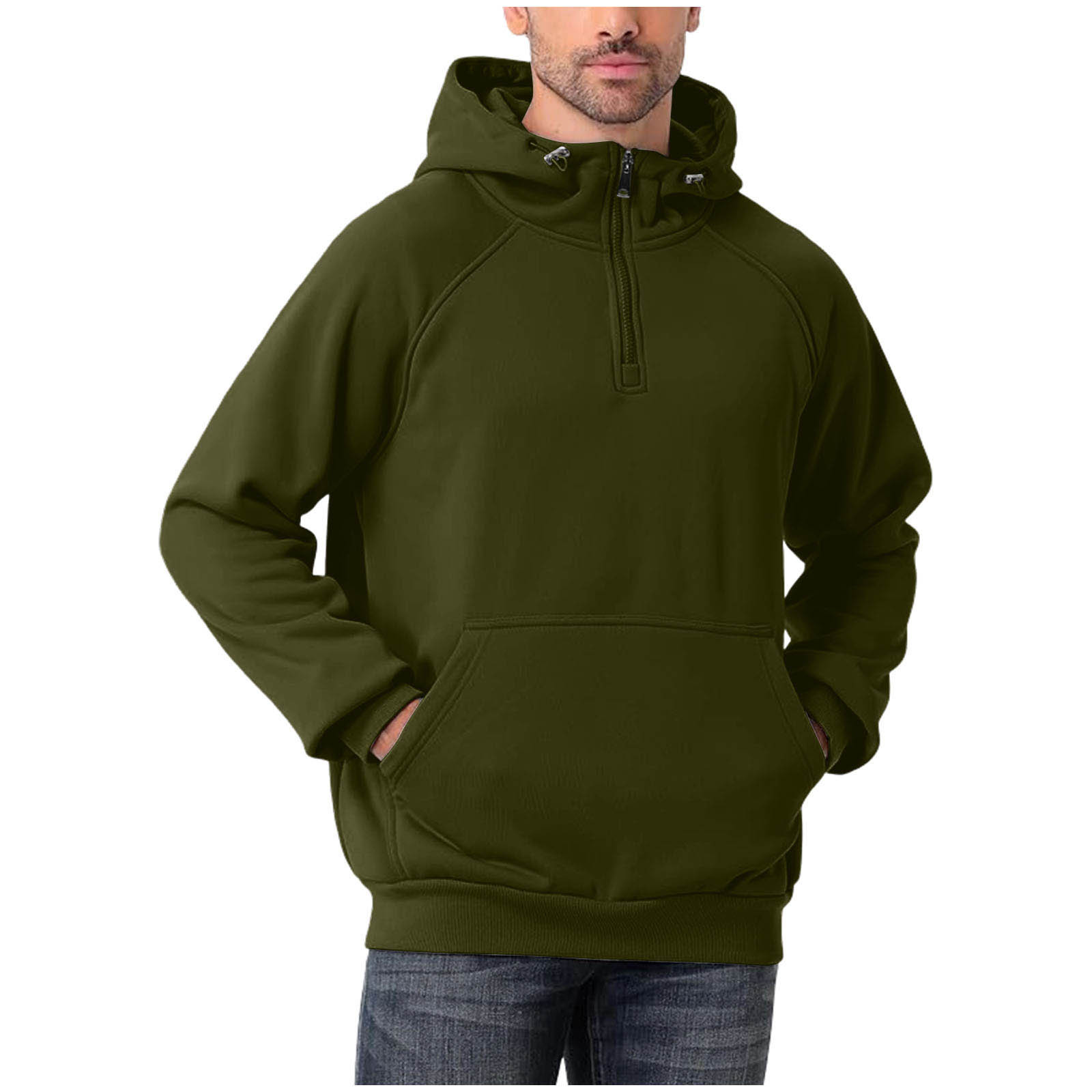 Herren-Sweater mit Kapuze und Reißverschluss