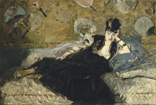 Woman With Fans 1873