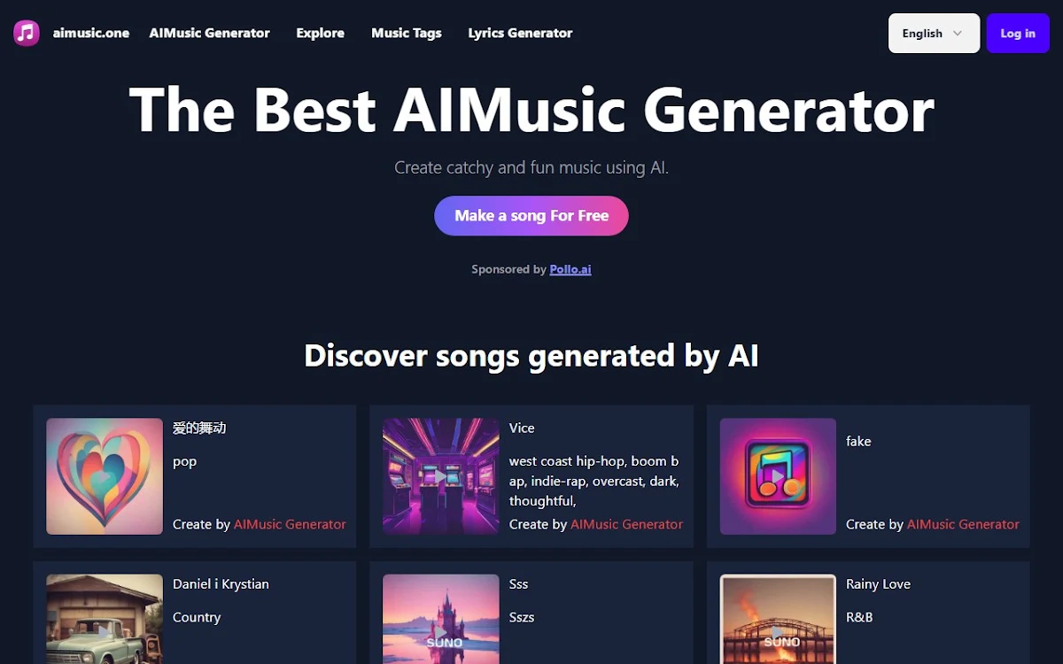 Captura de aimusic.one