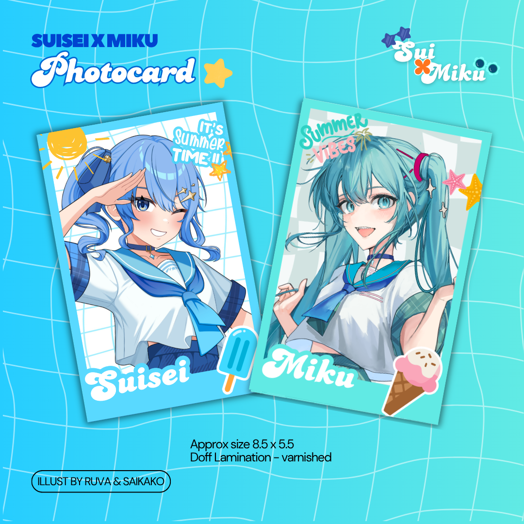 Hoshimachi Suisei - Hatsune Miku Photocard Set by Ruva