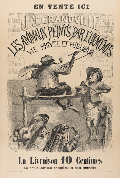 Affiche De Libraire Pour Les Scènes De La Vie Privée Et Publique Des Animaux 184