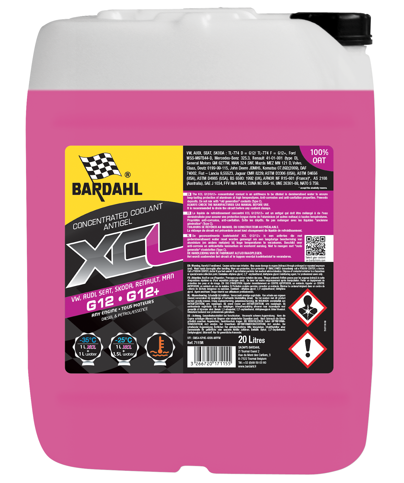 XCL G12/G12+ Geconcentreerd - 20L