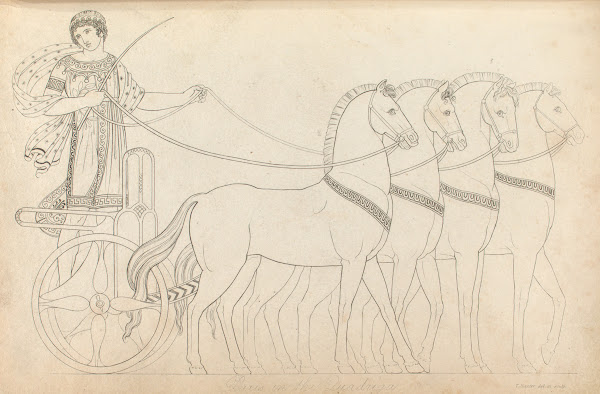 Paris in the quadriga 1814