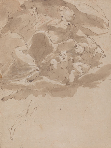 God the Father with Angels 17th century