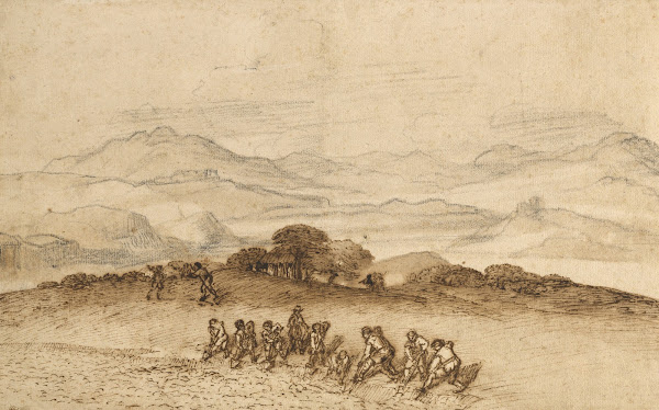 Landscape in Latium with Farm Laborers 16601663