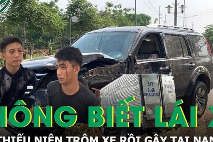 Liều lĩnh trộm xe ô tô nhưng không biết lái, hai thiếu niên gây tai nạn rồi bỏ trốn - Báo Sức Khỏe &amp; Đời Sống