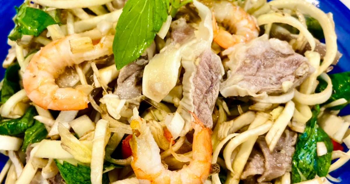 Gỏi hoa chuối chẳng dừng