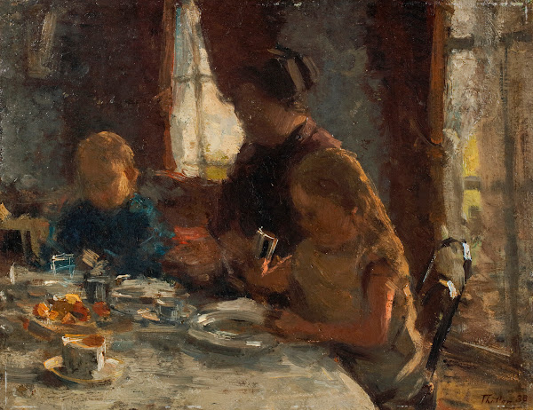 A family breakfast 1888