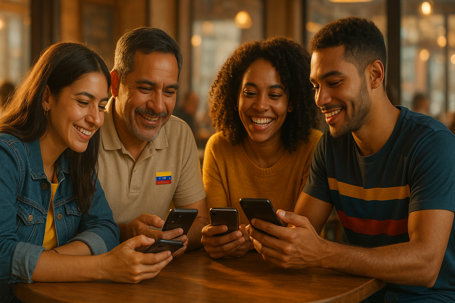 Venezolanos en el exterior conectados por el teléfono y la comunidad