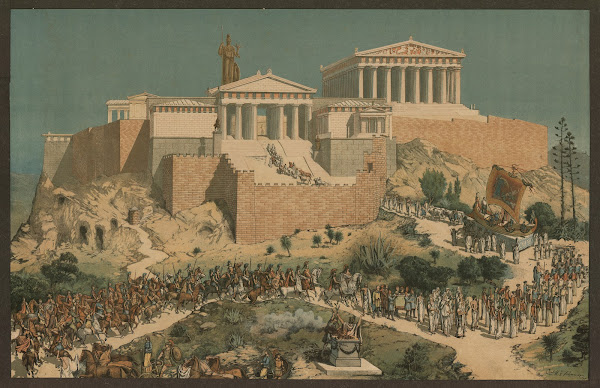 Ancient Greece victory parade 1888