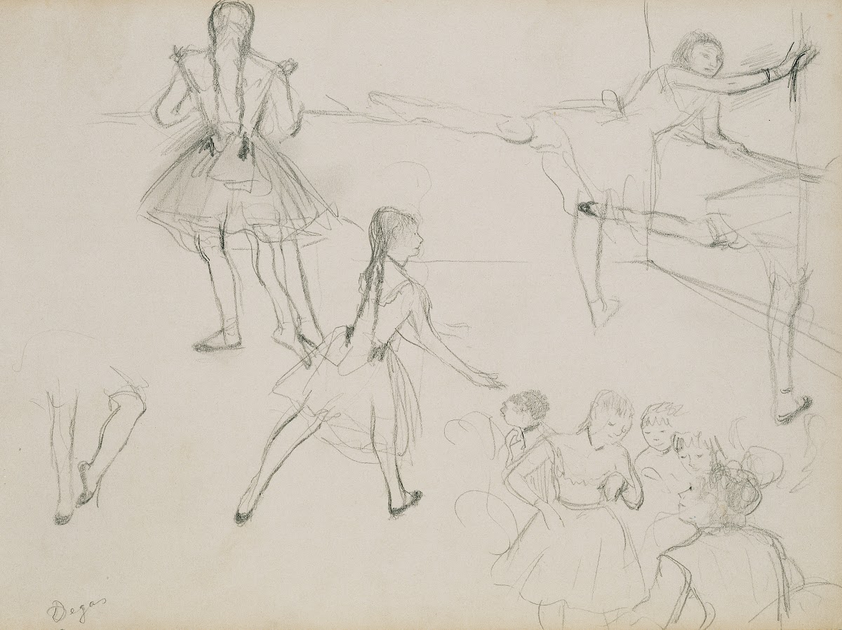 Ballet Dancers Rehearsing 1877