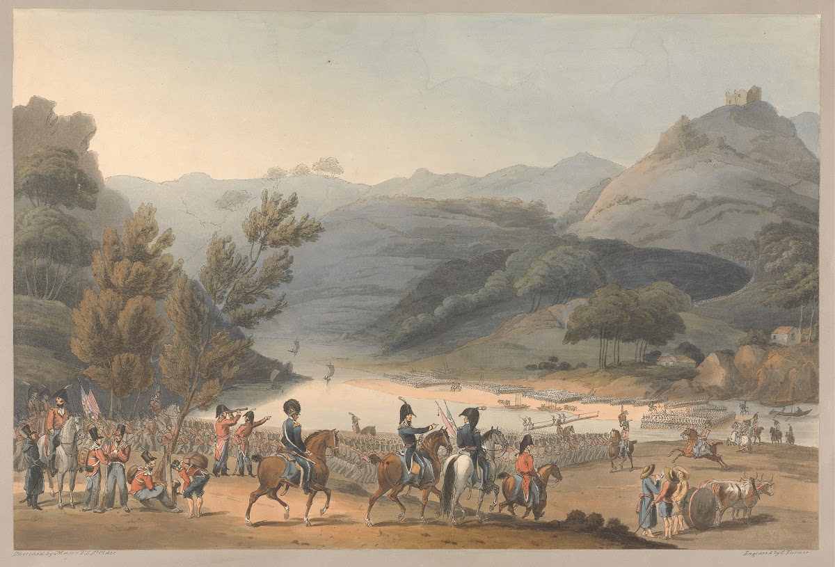Passage of the Mondego at Pena Cova by the 3rd Division of allied Army 1810 1810