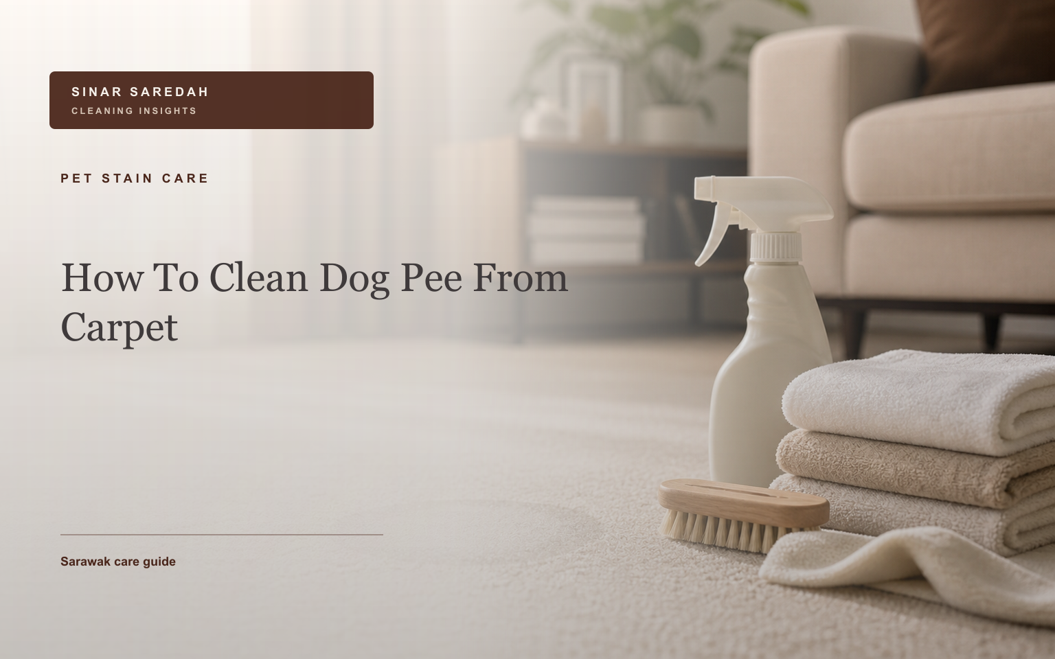 How to Clean Dog Pee from Carpet in Malaysia