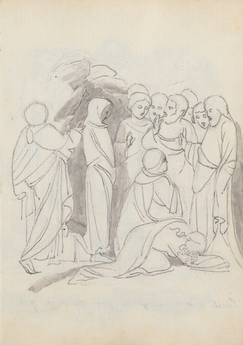The Raising of Lazarus from Lorenzo Ghibertis Baptistery Doors Florence 1787