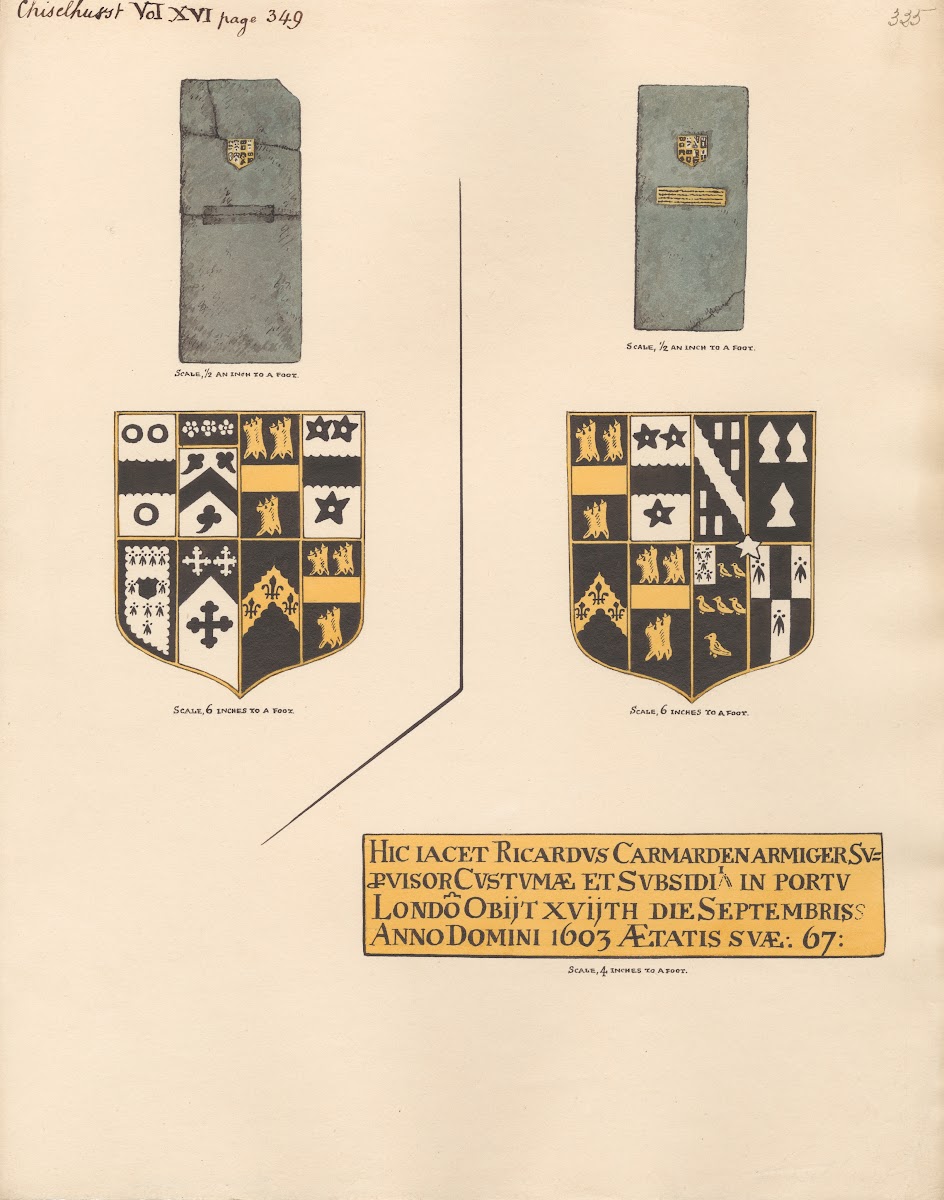 Memorials to Richard Carmarden and Thomas Wigg Chislehurst 1796 1811