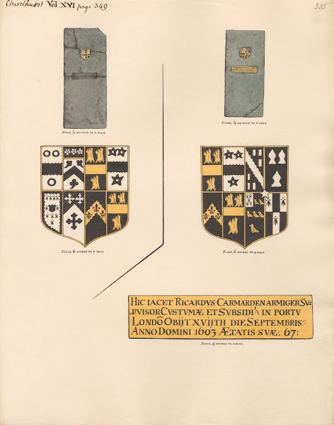 Memorials to Richard Carmarden and Thomas Wigg Chislehurst 1796 1811