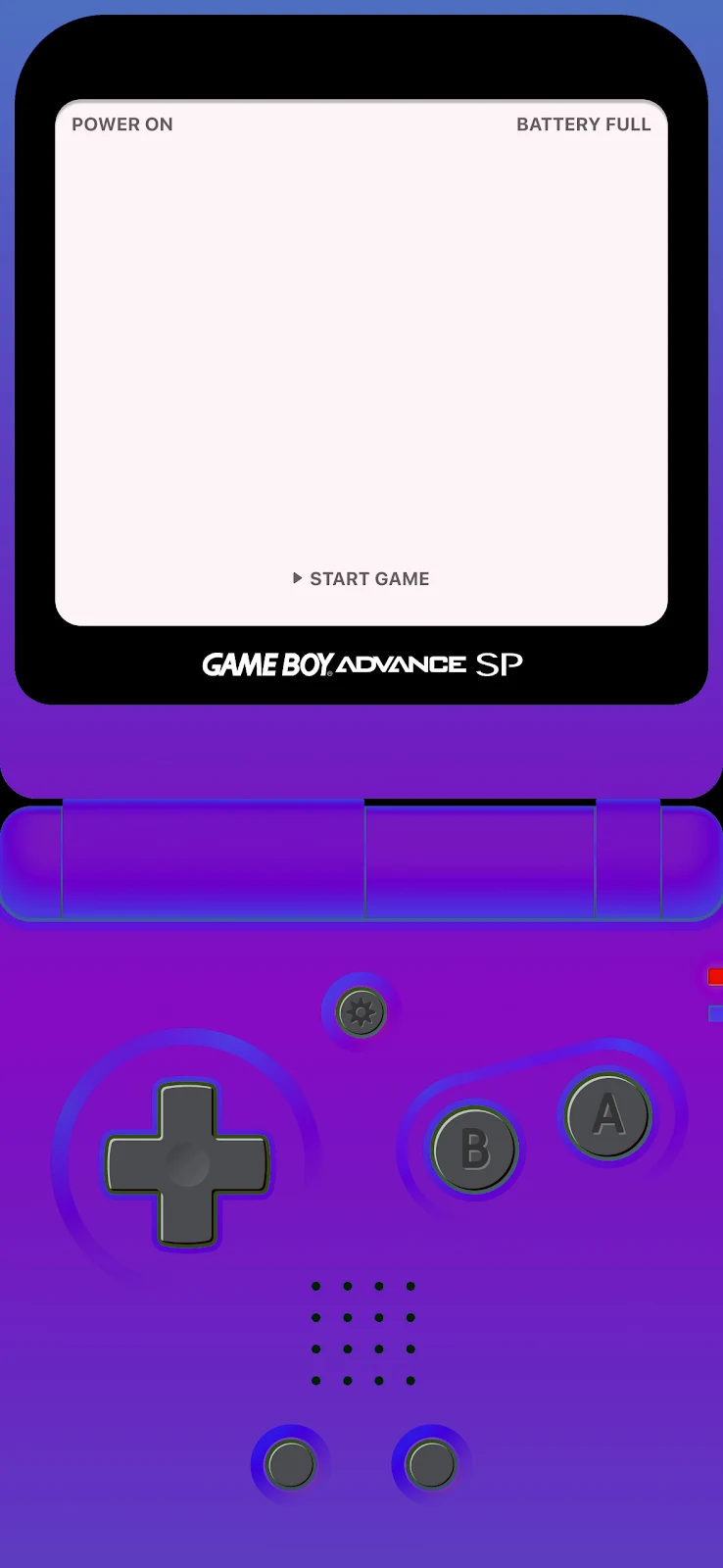 a cool Game Boy Purple Gradient Full HD iPhone wallpaper for free download in high quality [1179x2556]