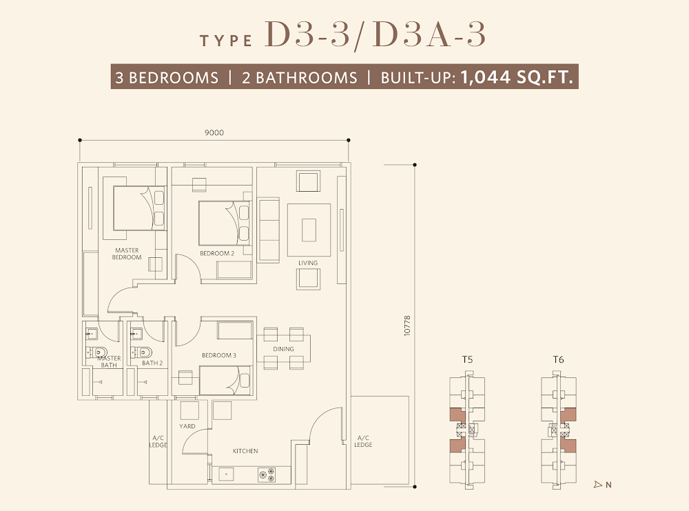 Sanderling 2 @ Lakefront Residence floor plan