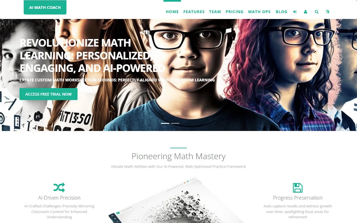 Captura de AI Math Coach