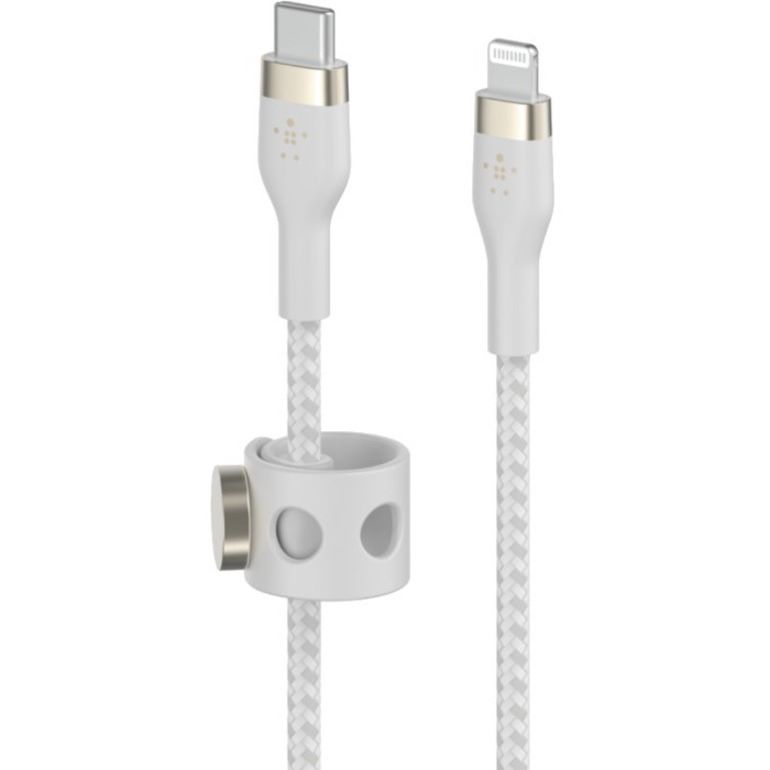 Belkin BoostCharge Lightning Cable - 24 pin USB-C male to Lightning male - 3m - White