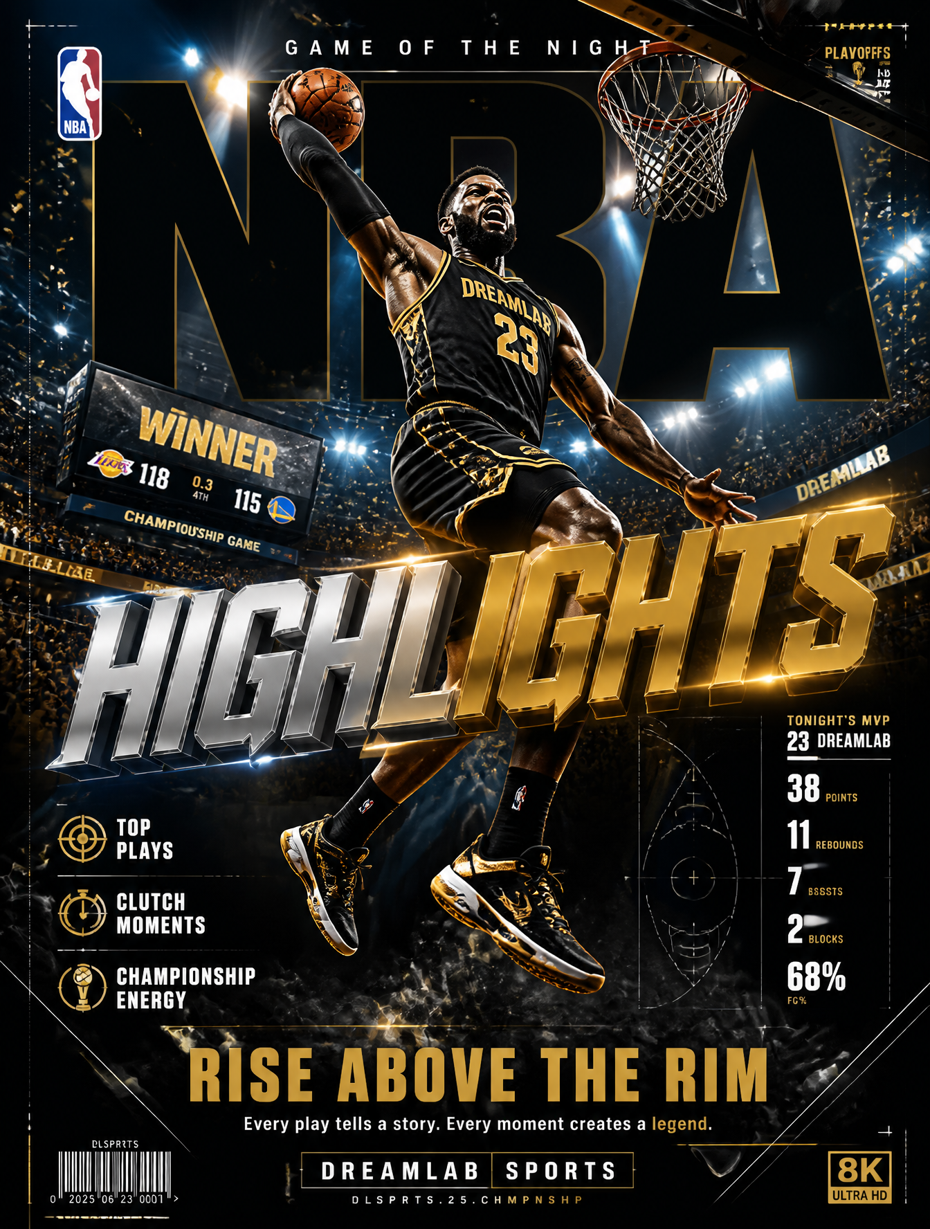 Resumen de los mejores momentos del baloncesto de la NBA de ultra alta calidad