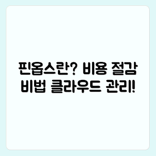 핀옵스, 클라우드 비용, 비용 관리, 클라우드 전략, 핀옵스 정의