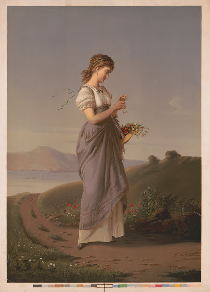 Woman Plucking Pedal From Daisy 1873