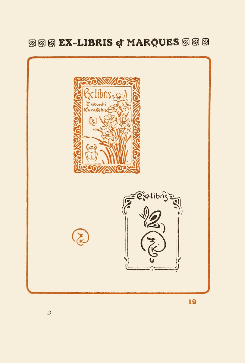 Le second livre des monogrammes marques cachets et es libris Pl17 1908