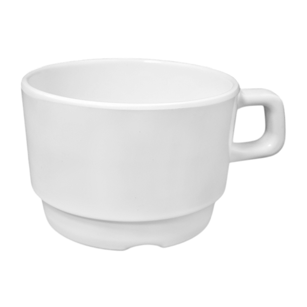 Taza de melamina Travessa™ 9 x 6 cm color blanco diamante