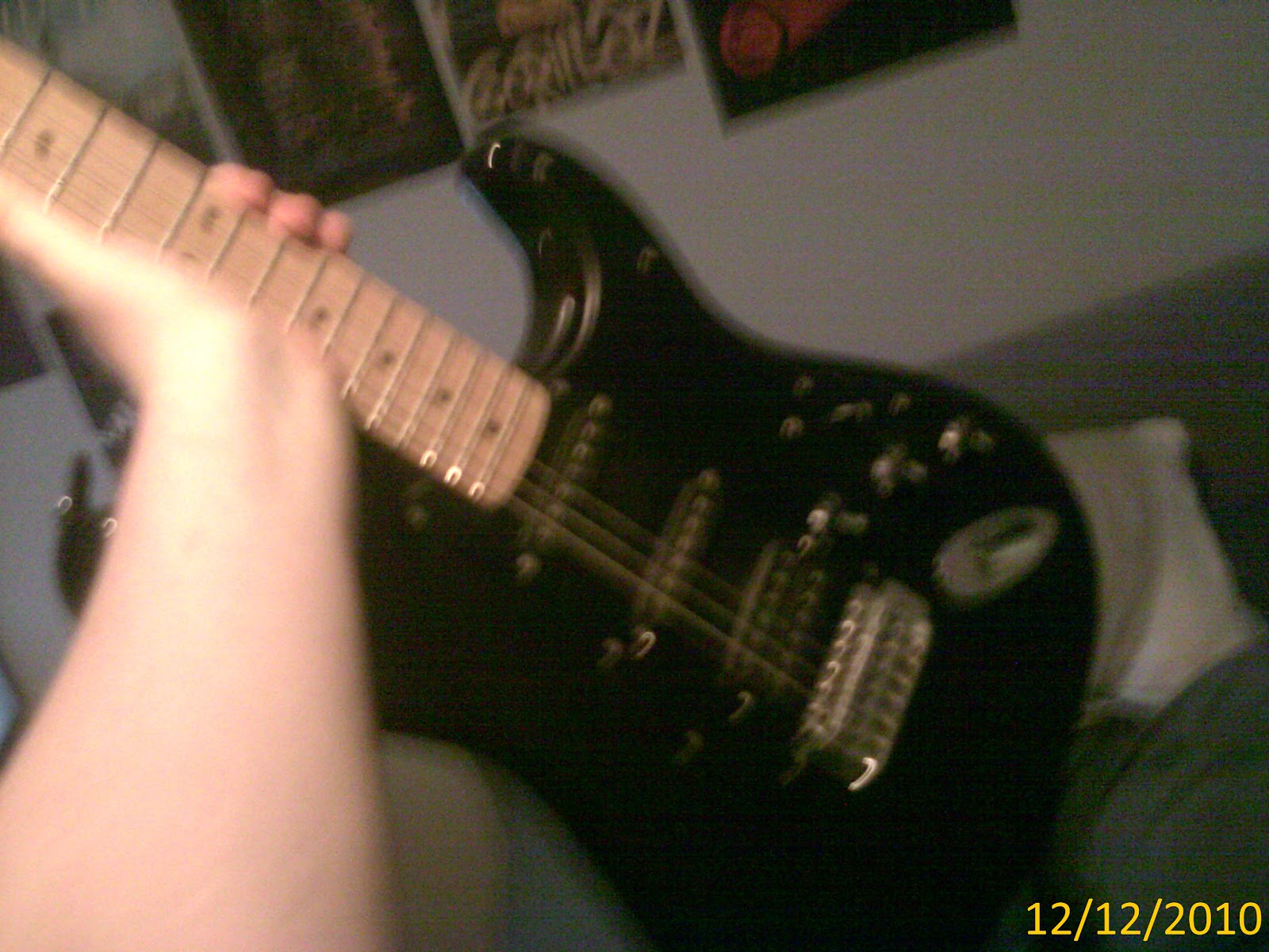 A black squire Strat