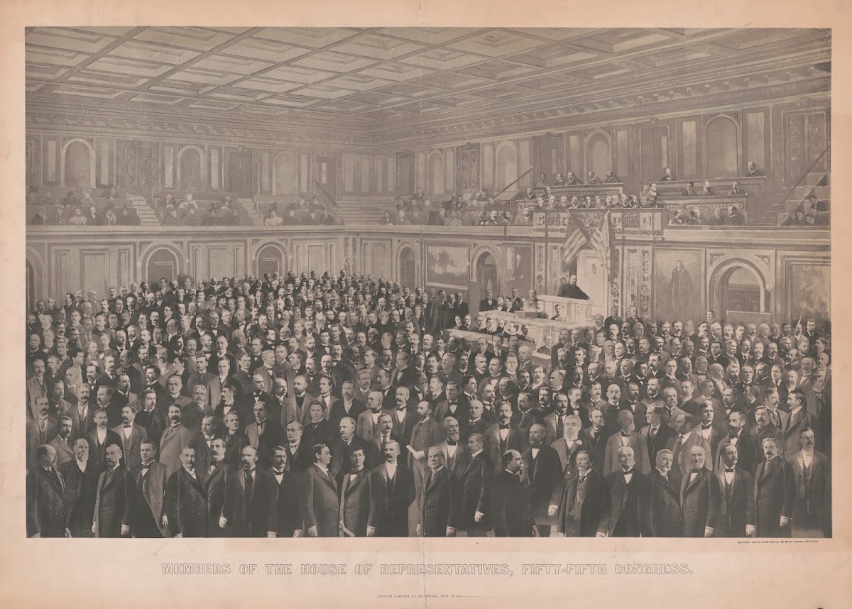 Members of the House of Representatives Fifty fifth Congress 1897