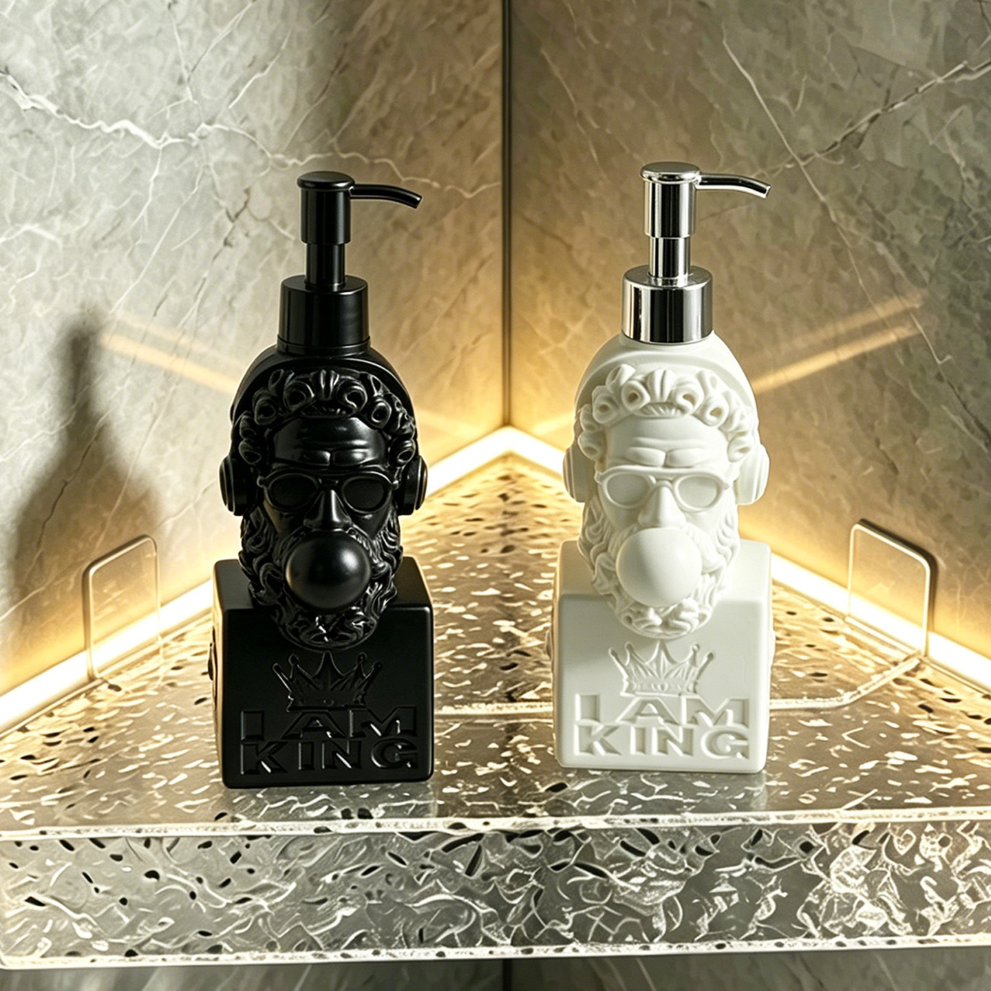 Soap Dispenser Hip-Hop King, Pump Bottle