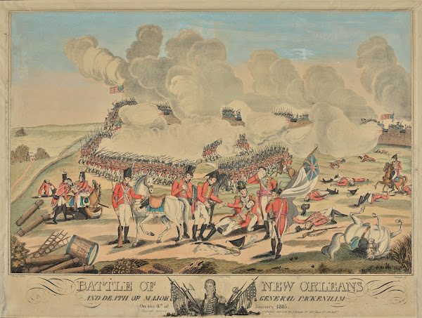 Battle Of New Orleans And Death Of Major General Packenham On The 8th Of January
