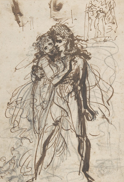 A Man and a Woman Embracing