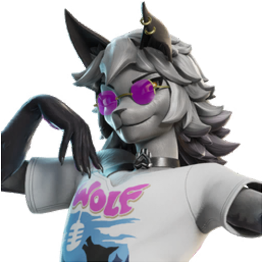 Wolfie - The furriest fan in the crowd.