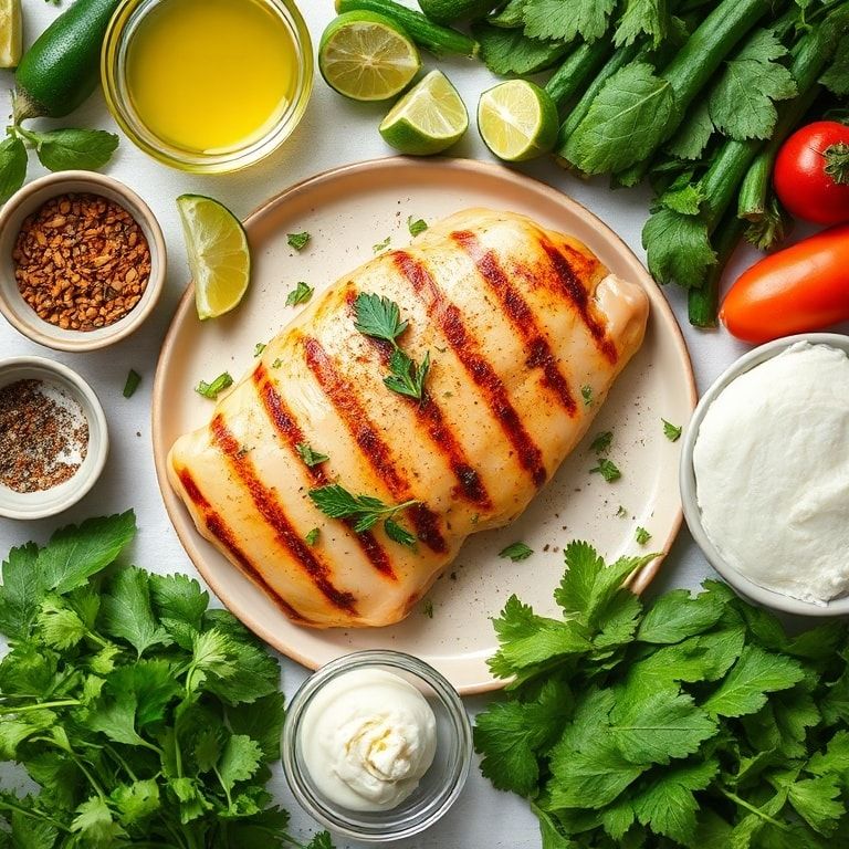 Ingredients for Salsa Verde Grilled Chicken That’s Juicy and Irresistible – Easy Homemade Flavor Explosion