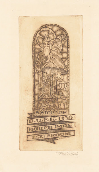 Nieuwjaarswens van Imre Bauer 1937