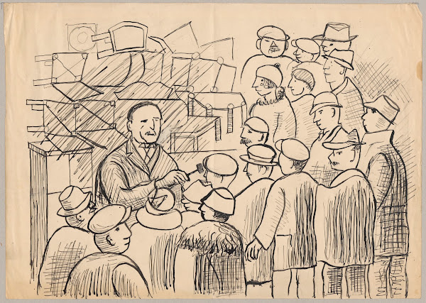 Licytator wśród mebli z cyklu Licytacja w Hôtel Drouot 1931   1932