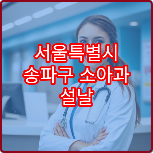 서울특별시 송파구 소아과 설날 명절 연휴 진료 병원 발열·설사 소아 응급 진료 가능