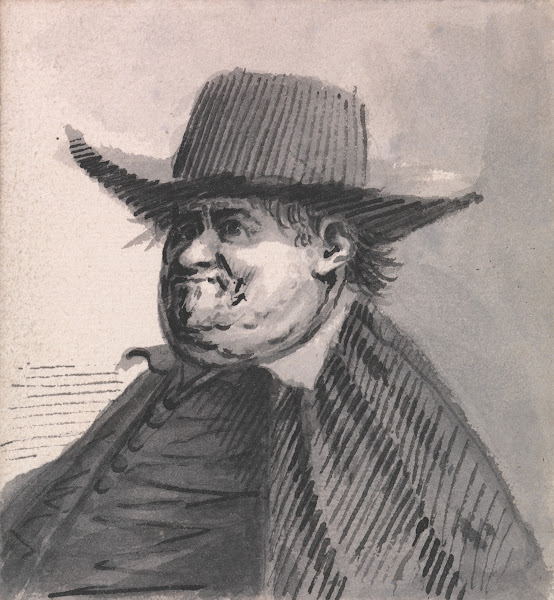 A Portly Man in a Wide Brimmed Hat