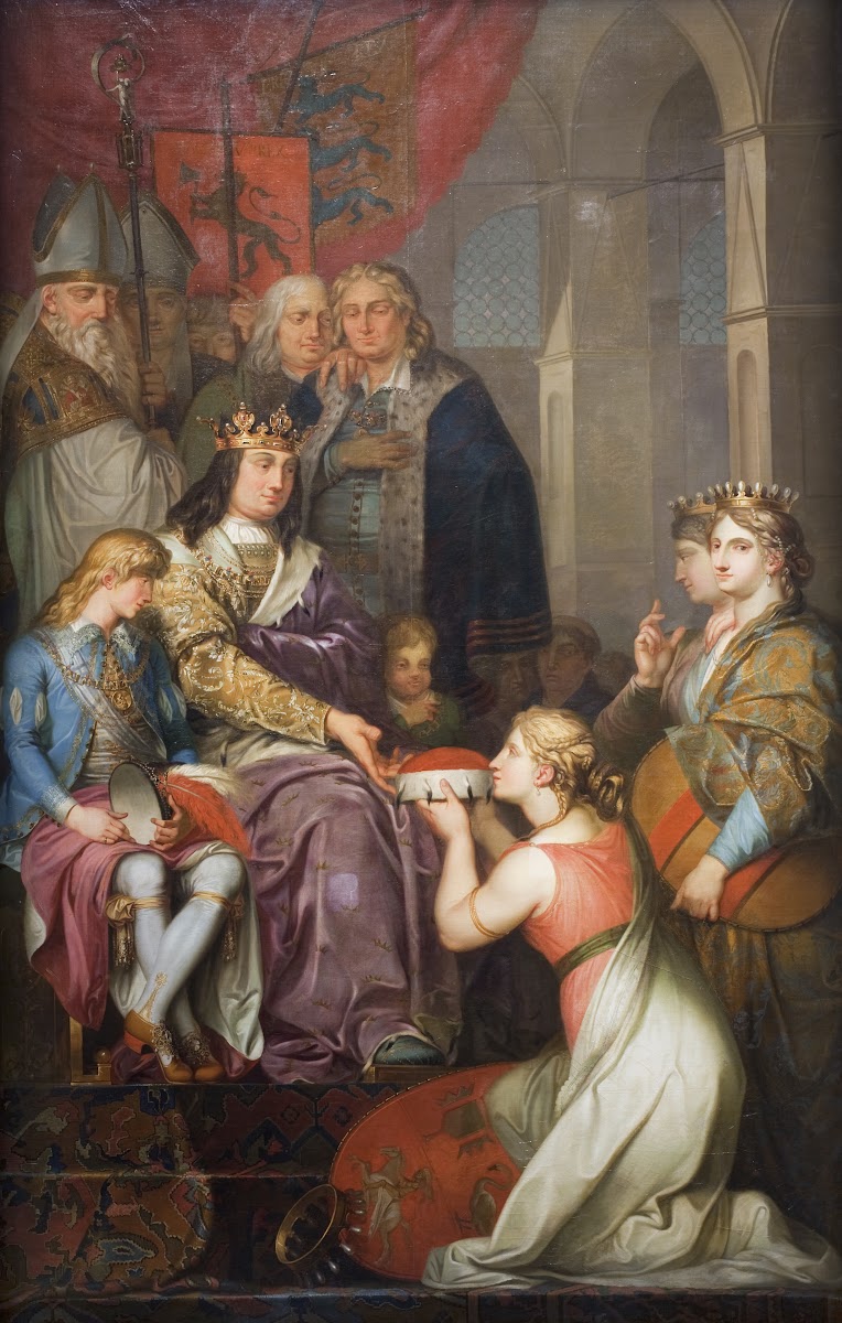 Christian I Proclaiming Holstein a Duchy in 1474 Painted for Christiansborg Cast